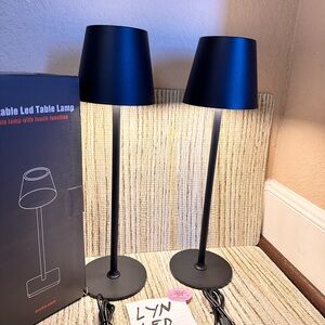 Table Lamps Rechargeable 2pack